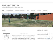 Tablet Screenshot of busbytennisclub.com